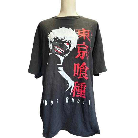 FUNIMATION TOKYO GHOUL XL BLACK SHORT SLEEVE TSHIRT VINTAGE ANIME MANGA COSPLAY - Picture 1 of 3